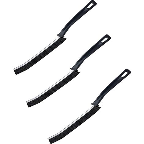 3 Stück Spaltreinigungsbürste Reinigungsbürste für Bad Küche Wand Tür,Hartborsten,Eckbürste,Eckenreiniger Bürste,Hartbürsten Ecken,Tiefenreinigung für Fenster Eckreiniger Fugenbürste für Fliesenböden (1/5)