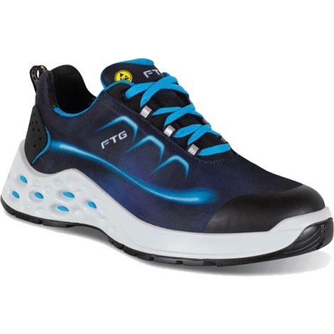 FTG Energy S3S FO SR ESD-Sicherheitsschuhe - 43 EU - Schwarz / Hellblau