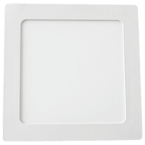 Downlight encastré carré blanc 17cm LED 12W 4000K (1/2)