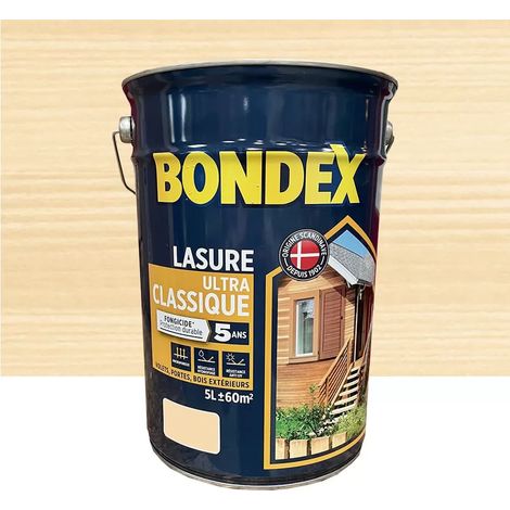 Lasure BONDEX Ultra Classique Fongicide 5 ans Incolore 5 L (1/6)