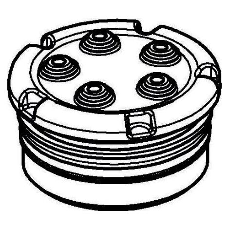 Pulsatorelement 45656 für Pulsator-Brause schwarz (1/2)