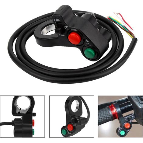 Commutateur Combiné 3-en-1 Clignotants Klaxon Phares pour Moto Voiture Électrique Tricycle (1/3)