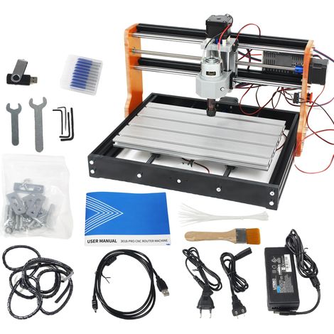 Machine de gravure laser CNC, moteur de broche 775, pour le bois et le plastique (1/2)