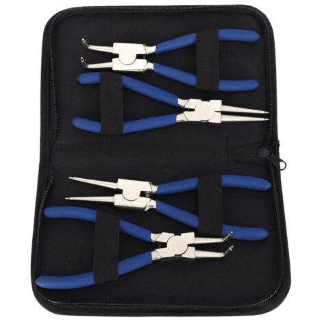 Lot de 4 pinces à circlips coudées droites internes et externes de 7 po (1/5)