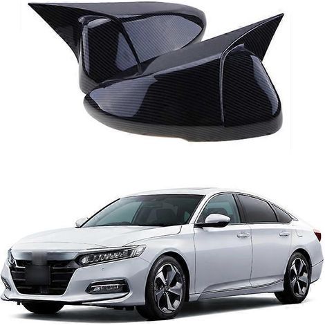 Passend für Honda Accord der zehnten Generation (Baujahre 2018–2023): Rückspiegelgehäuse mit Rückfahrrahmen – Hochglanzschwarz, 2 Paar