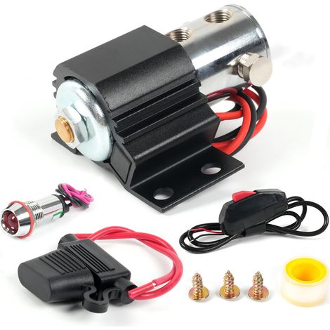 Kit de blocage de câble de frein avant avec valve électromagnétique - Noir