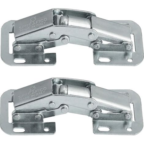 2x charnière de porte 90° avec fermeture automatique meuble placard étagère cuisine (1/3)