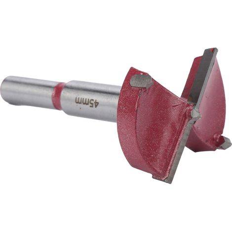 Perceuse à bois 45mm trépan scie cloche carotteuse, foret à queue ronde pour menuiserie, outil de perçage à pointe (1/5)