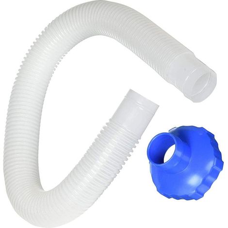 Tubo flessibile e adattatore per piscina fuori terra - Accessorio per piscina fuori terra - Set completo - 1 pezzo - ABS