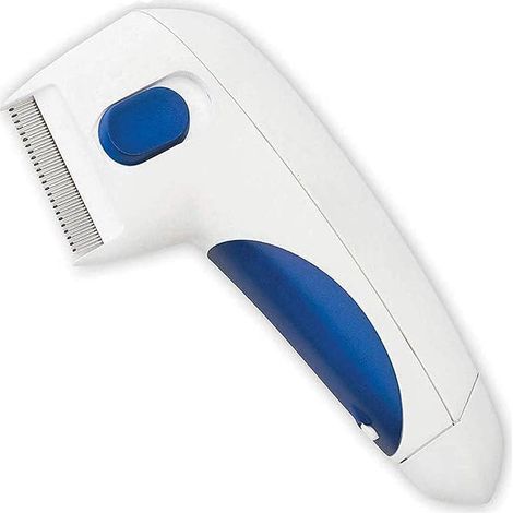 Flea Comb for Dog Cat, Electronic Flea Comb, Pet Grooming Comb Brush Anti-Lice for Dogs Cats, Effective Flea RemovalDog Flea and Pest Control Collar (1/4)