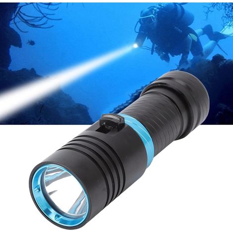 Lampes de Plongée 5000 Lumens, Lampe de Poche de Plongée Sous-marine, Lampe de Poche Sous-marine 150 M IPX8 étanche Torche de Plongée Dimmable L2 LED Perles Lumières de Plongée Sous-ma (1/5)