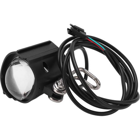 Phare de Vélo 2 en 1 Étanche 12W 36V‑48V avec Klaxon Puissant 75‑100db (1/5)