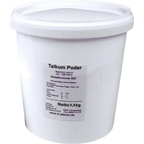 2,5 kg de talc dans un seau, également pour l'hivernage de la piscine (1/2)