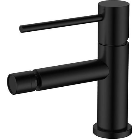 Kibath Grifo de Bidet monomando ZUÑI acabado NEGRO mate fabricado en latón (1/4)