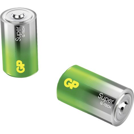 GP Super Mono (D)-Batterie Alkali-Mangan 1.5 V 2 St. (1/5)