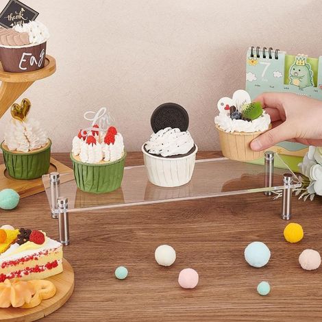 Transparenter Acryl-Präsentationsständer für Cupcakes/Figuren/Schokoladenkekse YX057 (1/5)