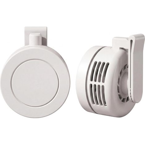 Mini ventilateur portable, ventilateur clip queue rotatif à 360°, ventilateur personnel sans pales avec 3 vitesses, air portable rechargeable par USB pour la randonnée, jardinage et camping dans les a (1/5)