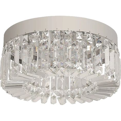 Plafonnier, Design Moderne, Finition en Cristal Élégante, XH400-Y-SS, Changeable-a (1/2)