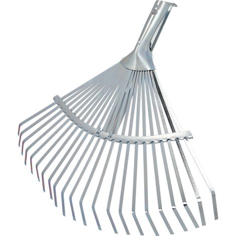 Rastrillo Metalico Para Jardin Ancho Regulable 31,5 A 43,5 cm. rastrillo Hojas, Cepillo Jardin, Escoba Metalica, Escoba Jardin (1/6)