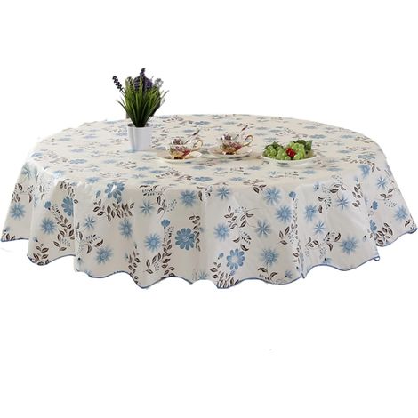 Nappe ronde de 150 cm pour hôtel, restaurant ou maison, couleur unie, en polyester, lavable, idéale pour les mariages. (1/5)