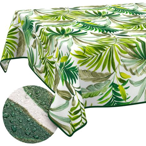 Nappe enduite Palmiers avec Ourlet 140x100 cm intérieur/extérieur (1/5)