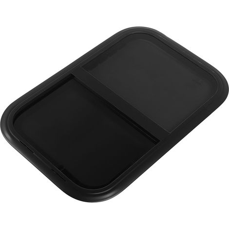 Fenêtre coulissante verticale noire ronde pour mini-maison avec moustiquaire, pour caravane ou camping-car, épaisseur de paroi de 26 à 31 mm (1 à 1,2 po) (1/5)
