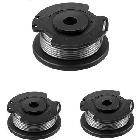 Bobine de rechange pour Bosch ART 23 SL/ART 26 SL/ART 2300/ART 23-28/ART EASY (F016800569/F016800385) pour tondeuses à gazon Bosch avec 1 capuchon (F016F04557) 3 pièces TONCHEAN (1/5)