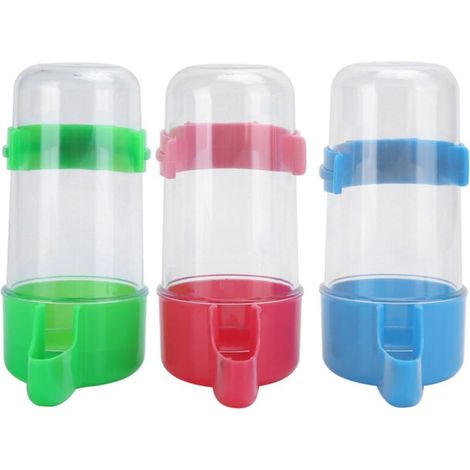 Lot de 3 mangeoires automatiques pour oiseaux, abreuvoir pour perroquets (1/4)