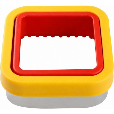 Emporte-pièce en acier inoxydable, couleur jaune, pour pain d'épice, fondant, gâteaux et confiseries.-AquaForge (1/3)