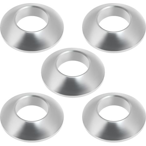Lot de 5 Rondelles à Billes M8 en Acier Inoxydable Chromé Diamètre Compatibles avec La Fixation des Garnitures en Cuir (1/5)