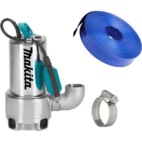 Makita PF1110 250L Submersible Electric Dirty Water Drainage Pump 1100w 10m Hose (1/2)