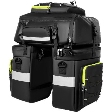 Sacoche Vélo Arriere 3 en 1 53L Sac Porte-Bagages Arrière (1/5)