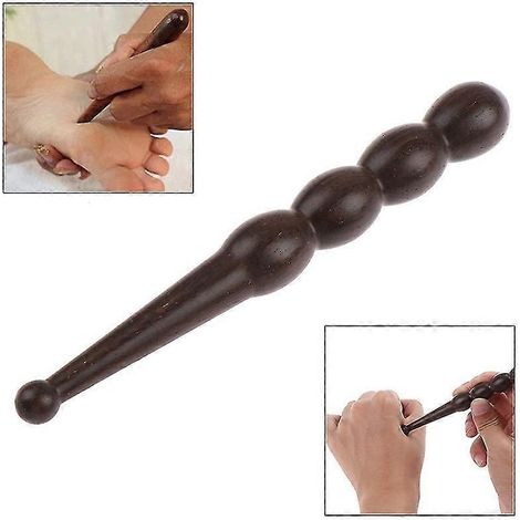 Bâtonnets de bois, outils en bois, massage par points d'acupuncture, spa, réflexologie plantaire et manuelle, réflexologie corporelle (1/4)