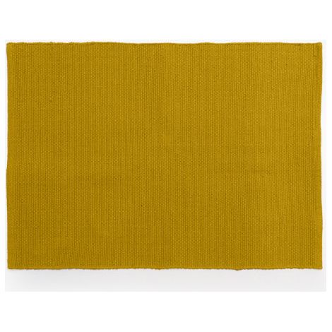 Tapis rectangulaire en coton - Moorea - 70 x 140 cm - Doré - Livraison gratuite