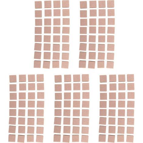 Tapis de Protection de Meubles de Plancher en Feutre Protecteur de Jambes de Table de Chaise 160 Pièces Kaki (1/2)