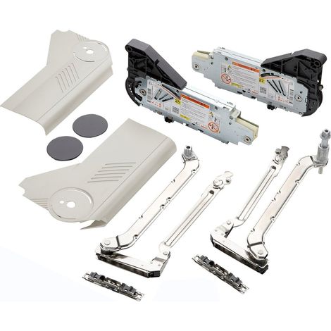 Blum Aventos HL Hochliftklappe 20L2300 mit Abdeckkappen seidenweiß, max. Frontgewicht 1,75 – 3,5kg