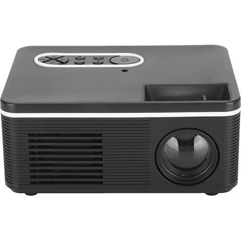 Mini projecteur domestique LED portable S361, compatible 1080p, noir, 100-240VUK (1/5)