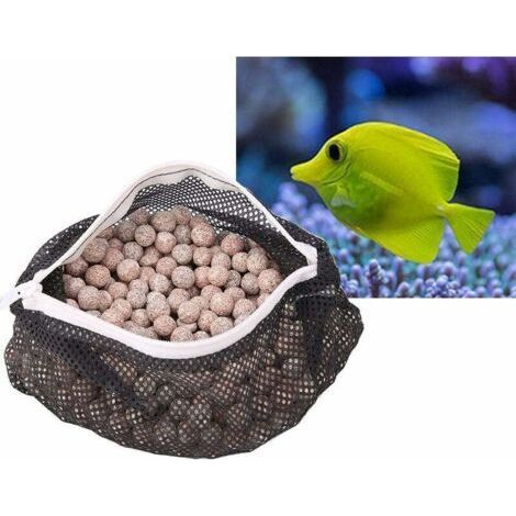 Aquarium Bacteria Ball Fish Tank Water Filter Biochemical Ball Filtration Media Water Quality Stabilizer Nitrifier Bacteria Home for Fresh Water and Salt Water-Fei Yu (1/2)