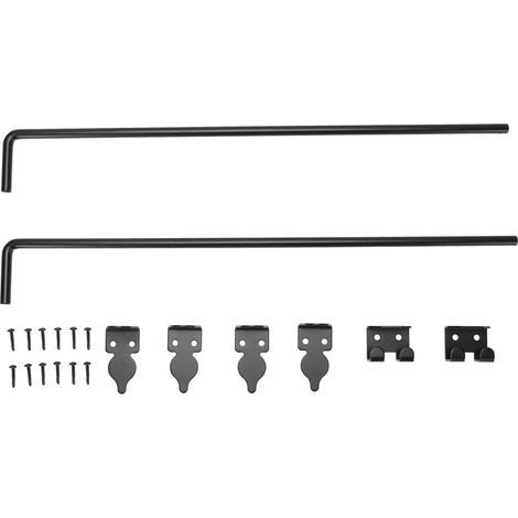 Lot de 2 barres de porte robustes en alliage d'acier pour porte lourde 61 cm (1/5)