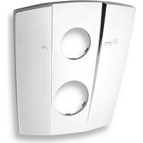 Novaservis - Roseta de cubierta para cuerpo de montaje básico con interruptor, cromo KRYT0050RF,0 (1/2)