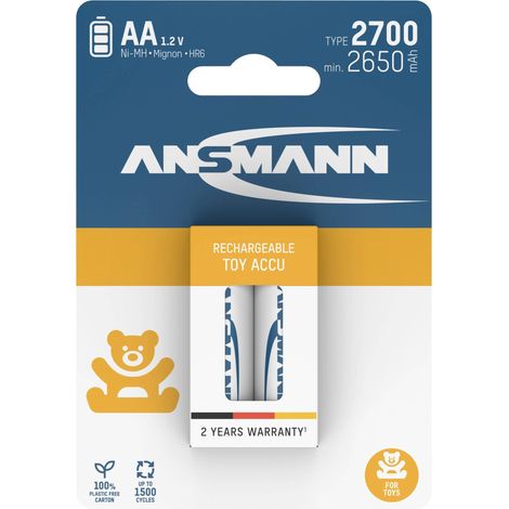 Ansmann 1312-0037 Pile rechargeable LR6 (AA) NiMH 2650 mAh 1.2 V 2 pc(s) A952283 (1/5)