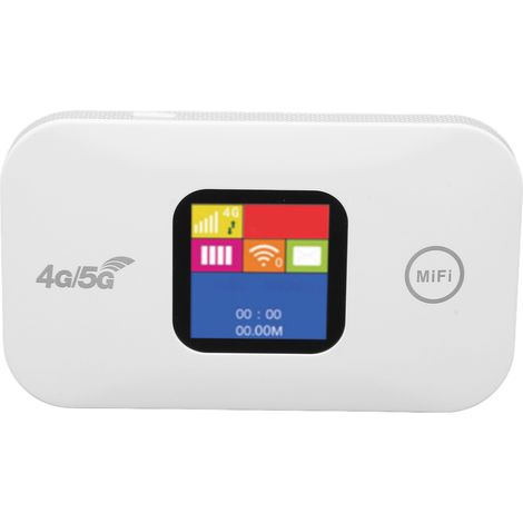 Routeur WiFi 4G 150 Mbps, emplacement pour carte SIM, compatible avec 10 utilisateurs, écran couleur LED, batterie 2100 mAh, point d'accès WiFi mobile pour l'Asie, 100-240 V