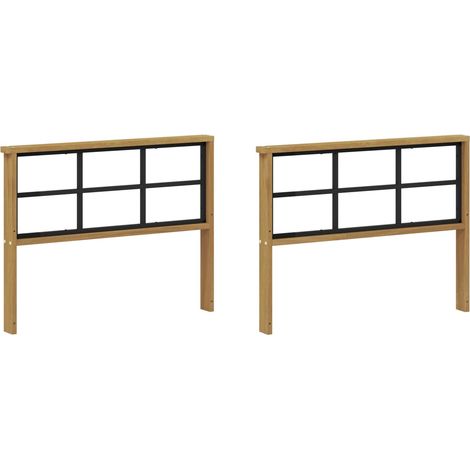 Módulo de Descansabrazos 2 pcs Blanco 80 x 6 x 61 cm vidaXL (1/5)
