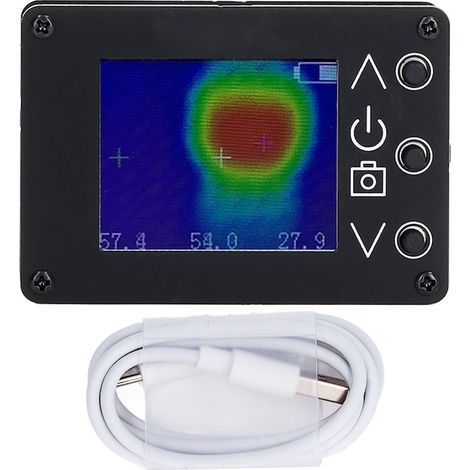 Caméra thermique infrarouge 8 pouces, résolution 160x128 pixels (32x24), mesure de température -40°C à +300°C, fonction photographie intégrée (1/2)