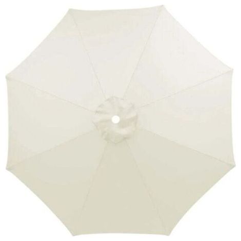(Crème) Housse de rechange pour parasol 3 m imperméable, résistante aux UV, tissu de remplacement, lavable, respirante (1/4)