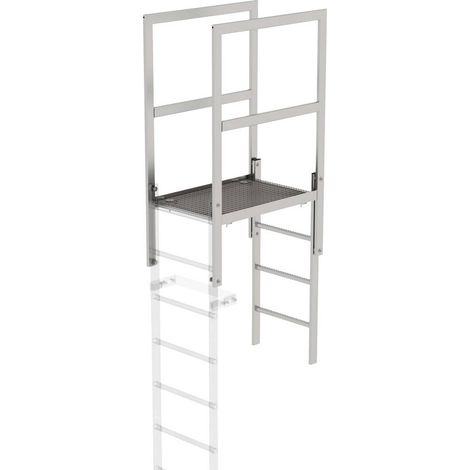 Günzburger Steigtechnik Escalier en acrotère V2A - 068181 (1/3)
