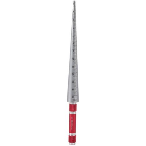 Konische Messlehre, Edelstahl-Öffnungslehre 3 bis 15 mm, Messwerkzeug für dünnwandige Teile, Kunststoffrohre, hohe Präzision, kompakte Größe, Messwerkzeug