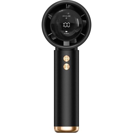 Porta USB Turbo-C – Porta USB Mini portatile con batteria da 1200 mAh, Nero