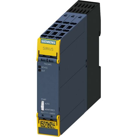 Siemens 3SK1111-2AB30 Relé de seguridad incoloro 24V AC/DC