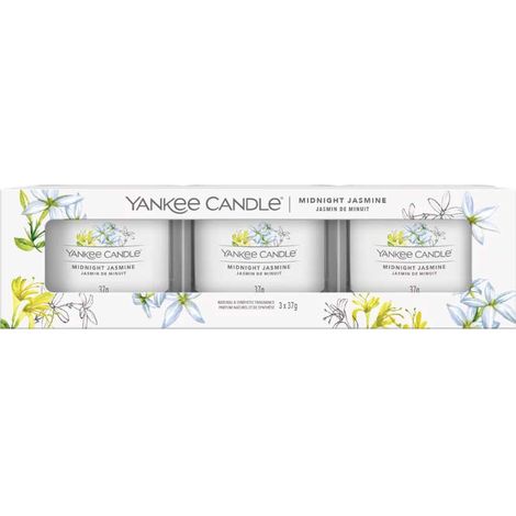 Coffret de 3 mini bougies Yankee Candle au jasmin de minuit (3 x 37 g)